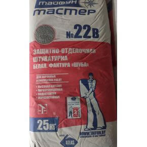 Штукатурка Тайфун мастер 22В Шуба белая 25 кг РБ
